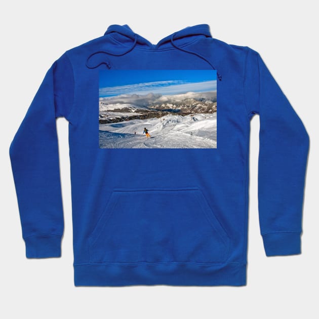 Courchevel 1850 3 Valleys French Alps France Hoodie by AndyEvansPhotos